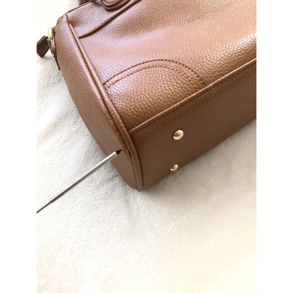 The Danbury Mint Initial Handbag Crossbody "Lynda" Satchel Double Handles  NEW - Picture 12 of 12